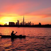 Sunset kayaking Dubai