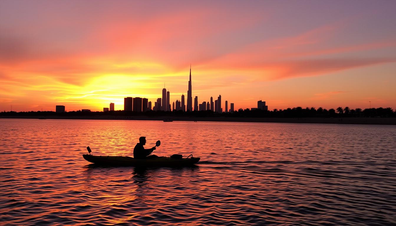 Sunset kayaking Dubai