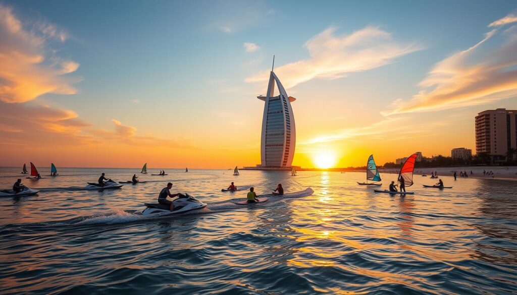 Best time for watersports Jumeirah Beach