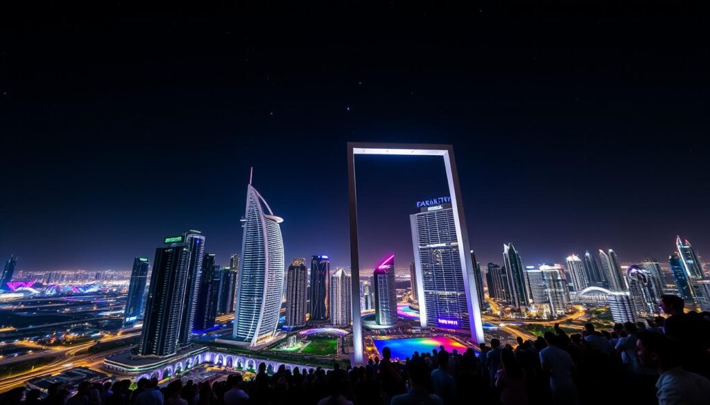 Dubai Frame night visit