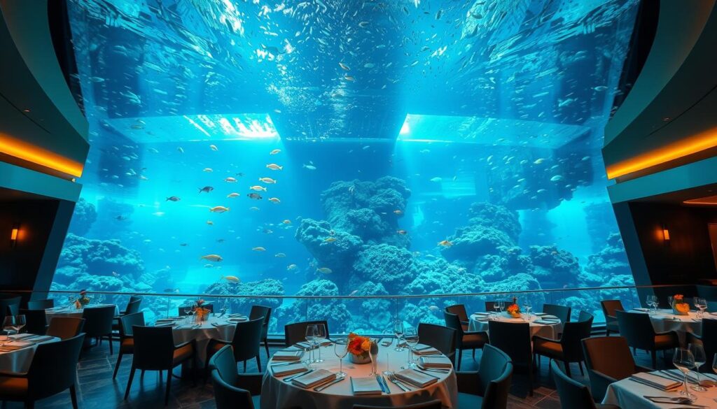 Dubai fish tank dining