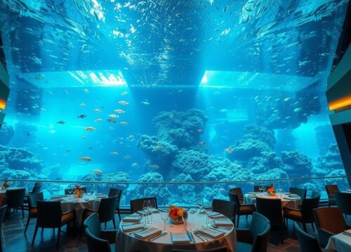 Dubai’s Fish Tank Dining: Where Food Meets Aquatic Views