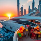 Family celebration yacht Dubai