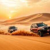 High-speed dune bashing Dubai