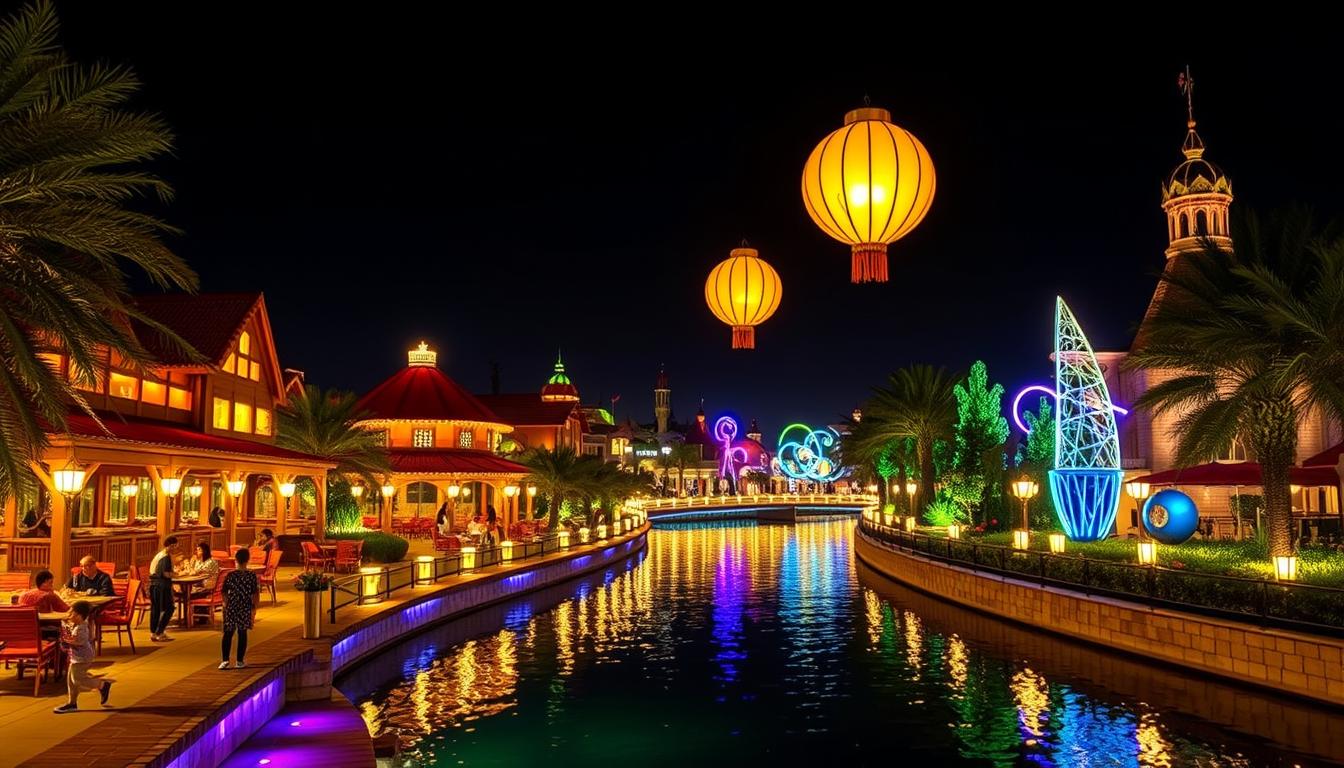 Nighttime events Riverland Dubai