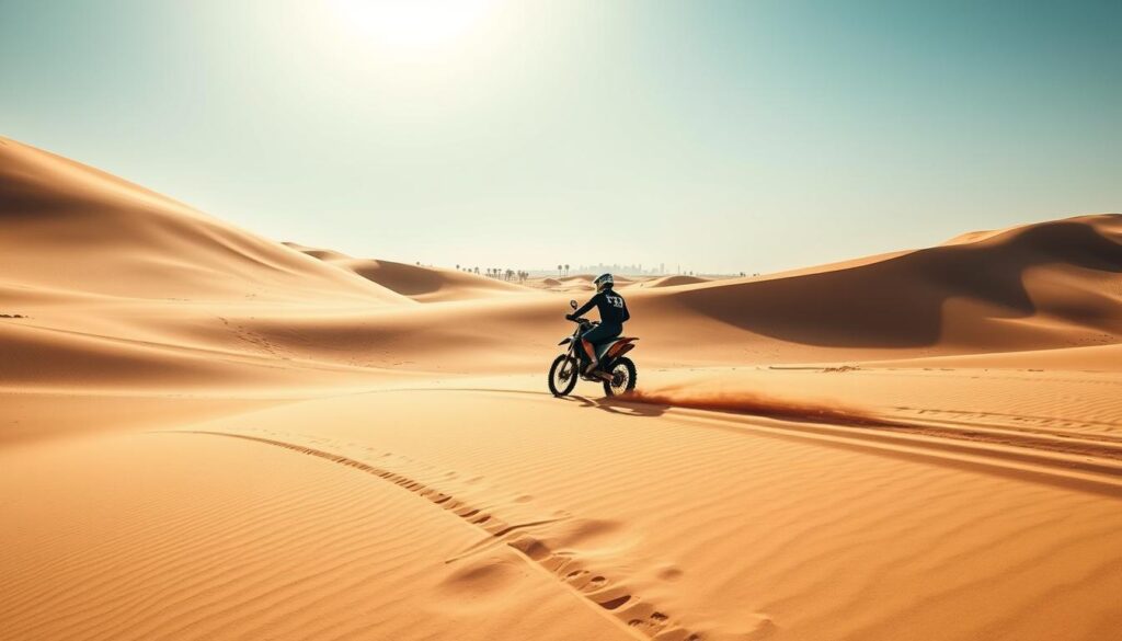 Off-road biking Dubai desert