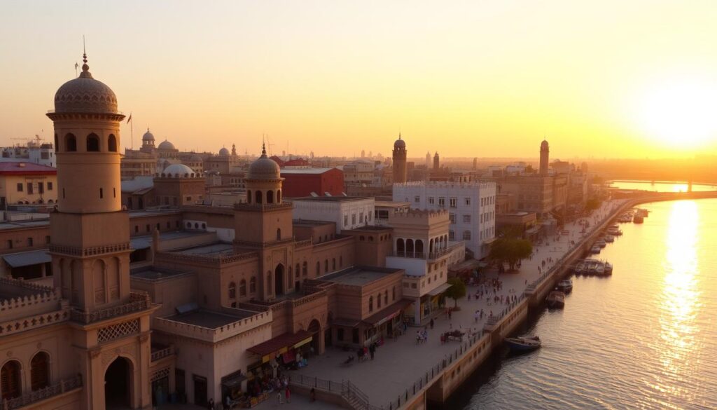 Old Dubai skyline