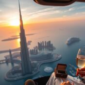 Proposal helicopter ride Dubai