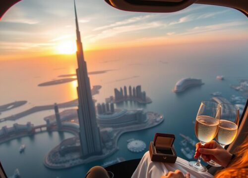 Make It Unforgettable: Proposing on a Helicopter Ride in Dubai