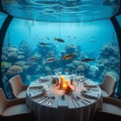 Romantic underwater dinner Dubai