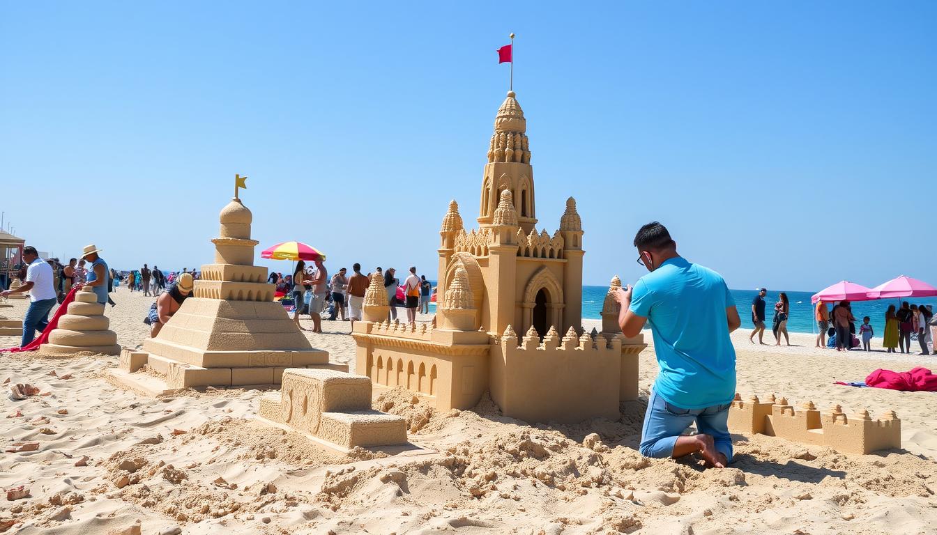 Sandcastle building competitions Dubai