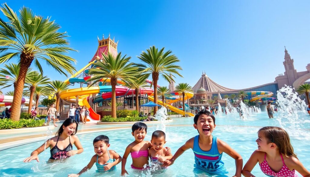 Summer activities theme parks Dubai