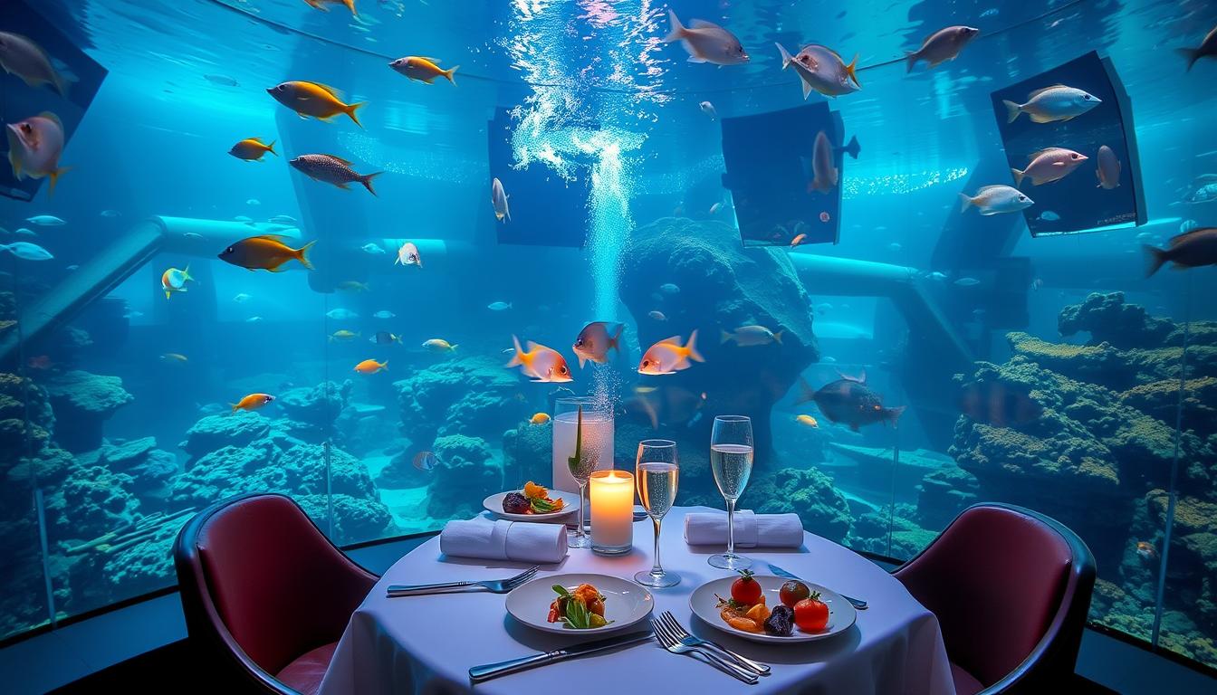 Unique dining experiences Dubai Aquarium