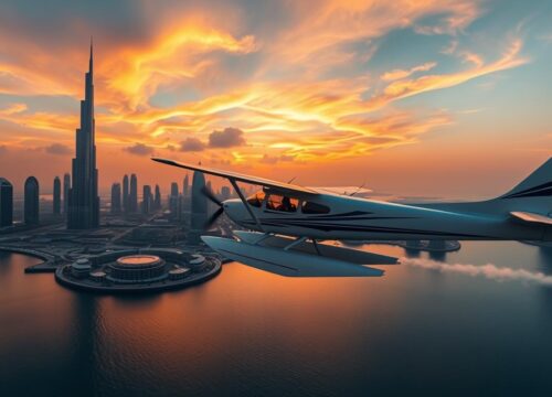 Celebrate Your Wedding Anniversary with a Seaplane Tour Over Dubai