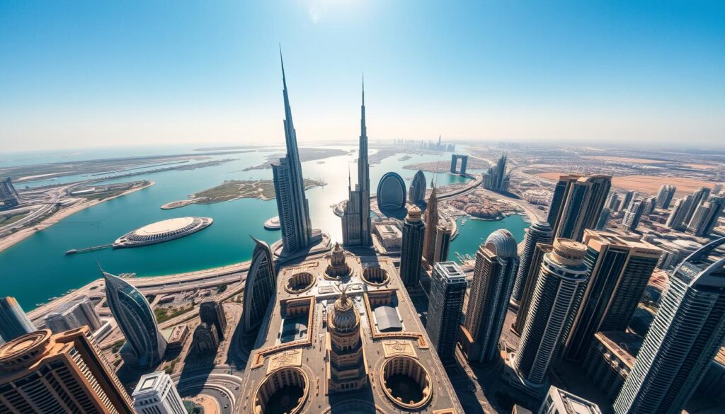 Capturing aerial views Dubai