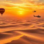 Dubai desert aerial adventures, best seasons for flying Dubai, adventure timing