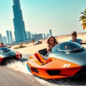 Dubai family jet car adventures