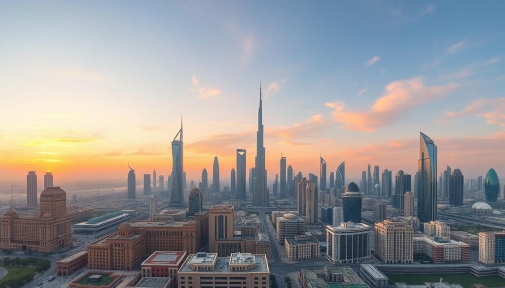 Dubai skyline history