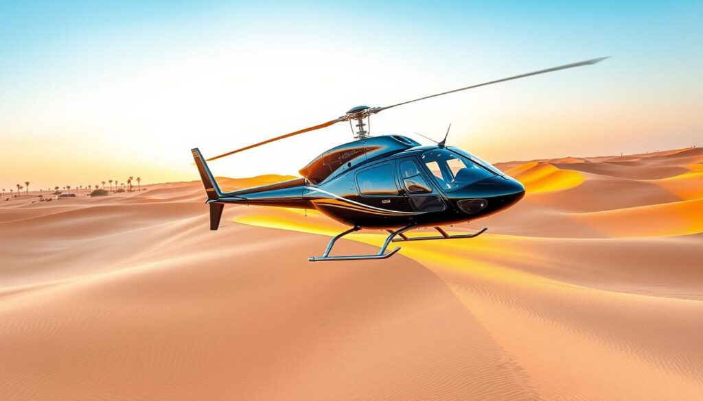 Luxury helicopter tours Dubai desert