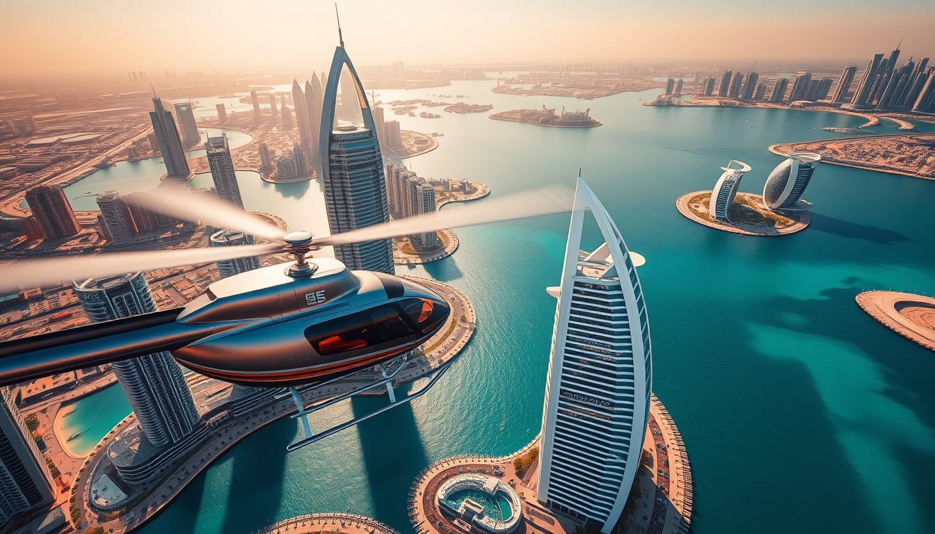 Luxury helicopter tours Dubai