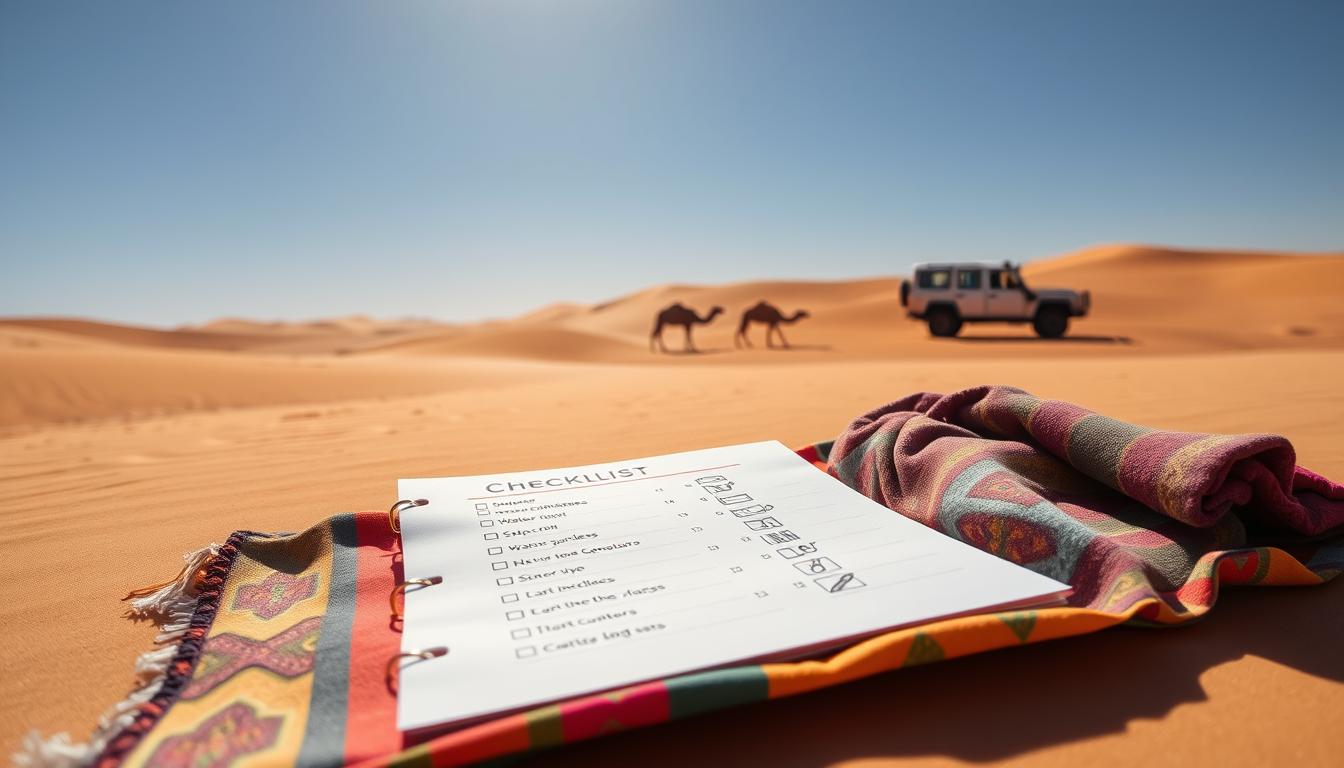 Preparing for a desert safari Dubai