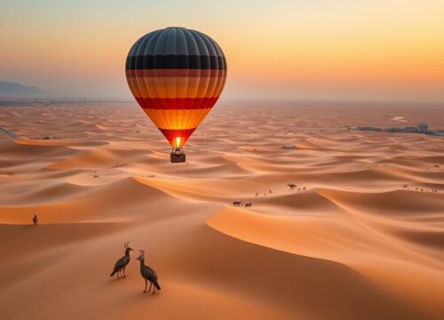 Aerial Safari: Spotting Dubai’s Desert Wildlife from a Hot Air Balloon