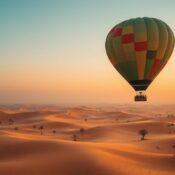 adventure hot air balloon Dubai, deluxe adventure package,thrill-seeking balloon