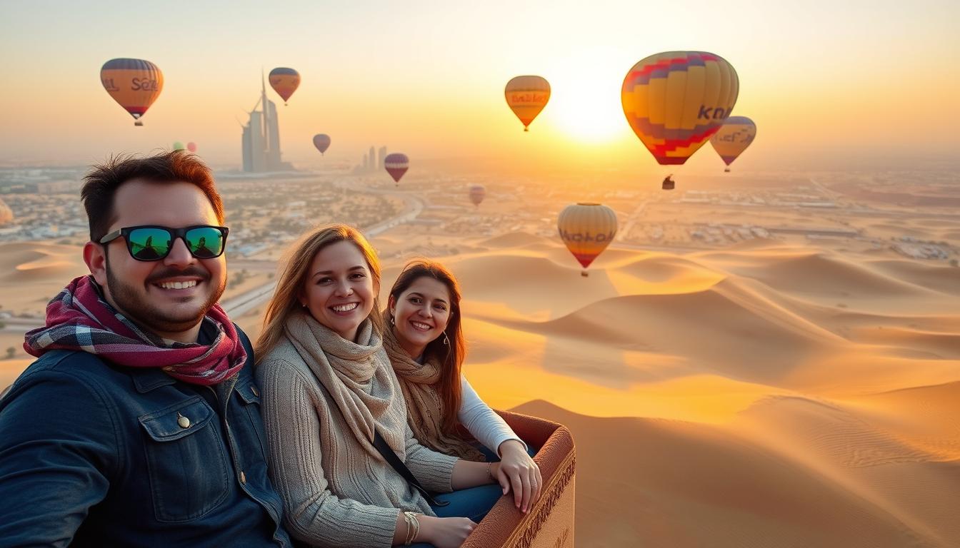 family hot air balloon rides Dubai, safe balloon rides for kids, Dubai balloon