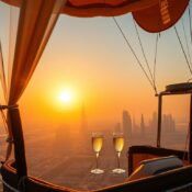 luxury Dubai day trips, upscale Dubai attractions, hot air balloon luxury packag