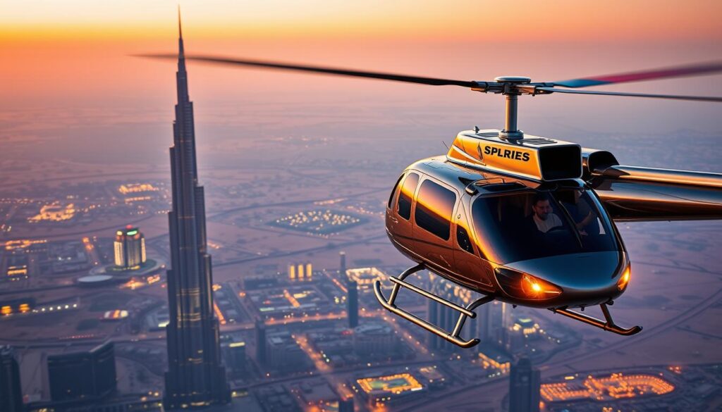 luxury helicopter adventure Dubai