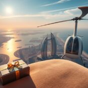 luxury helicopter tour gifts Dubai