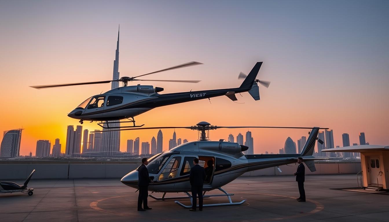 luxury helicopter tour operations Dubai