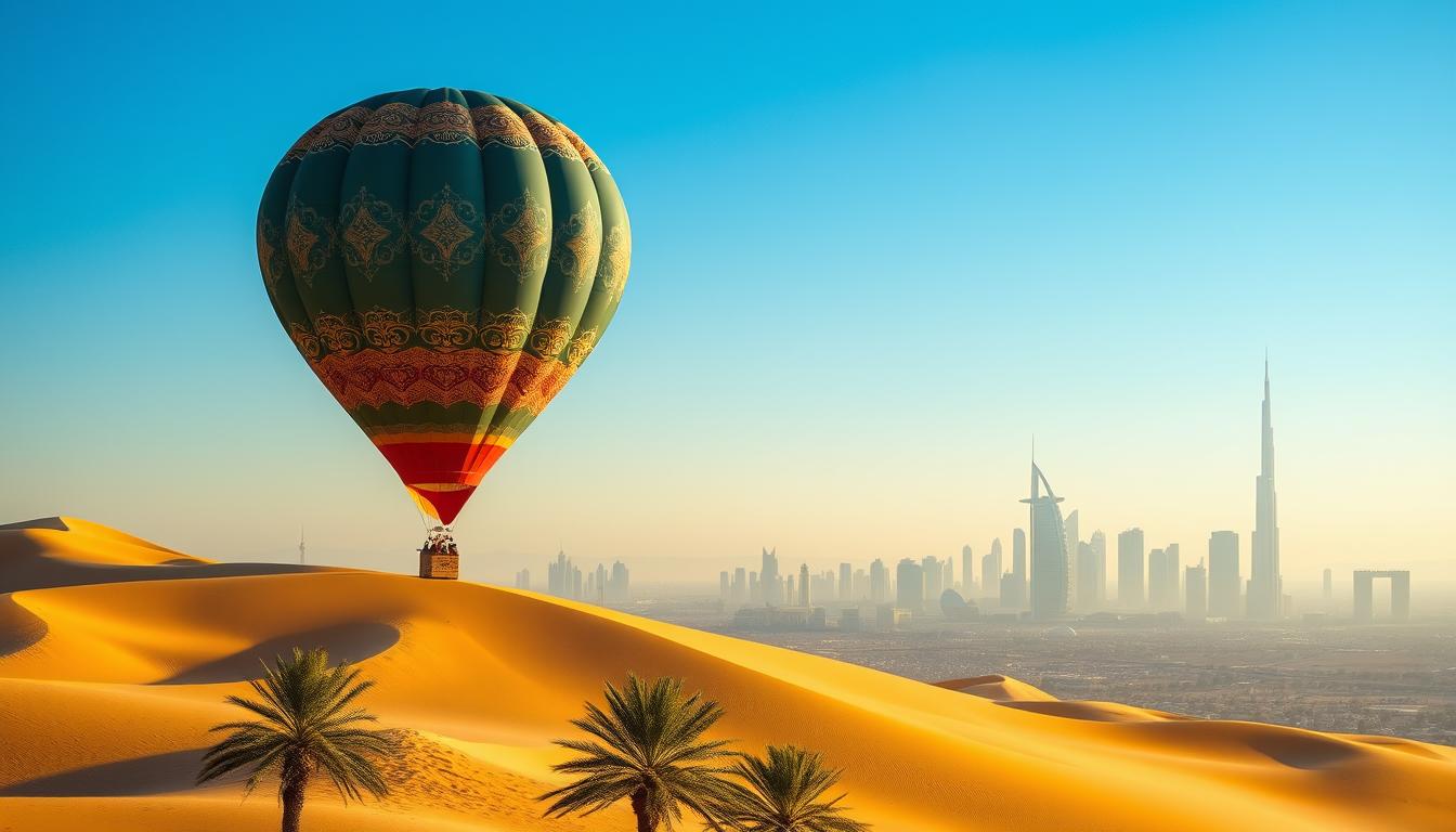 luxury hot air balloon Dubai, exclusive balloon rides Dubai