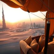 luxury hot air balloon Dubai, serene luxury experiences, exclusive adventure