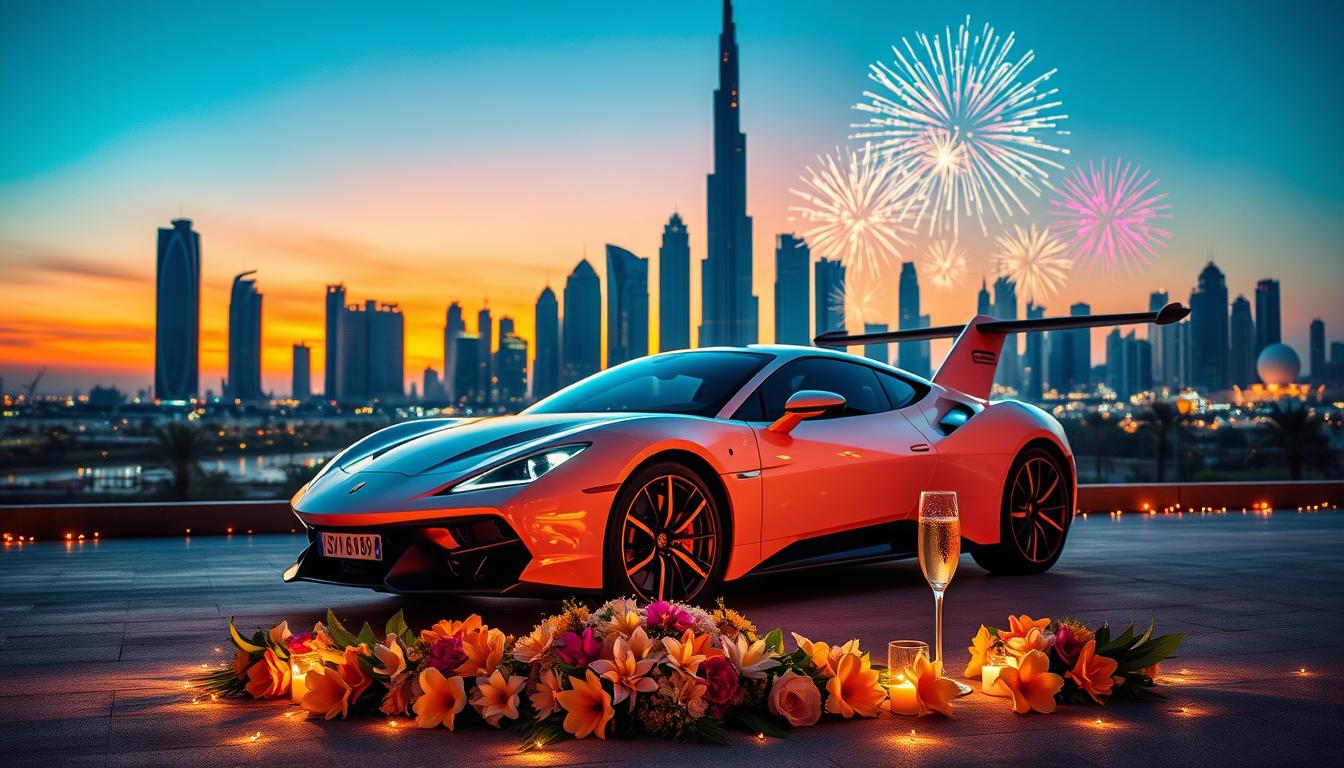 luxury jet car celebrations Dubai