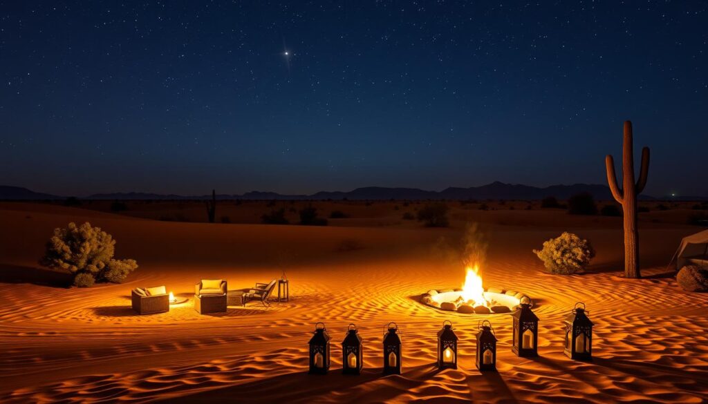 night desert safaris summer, cool nightlife Dubai, evening desert activities