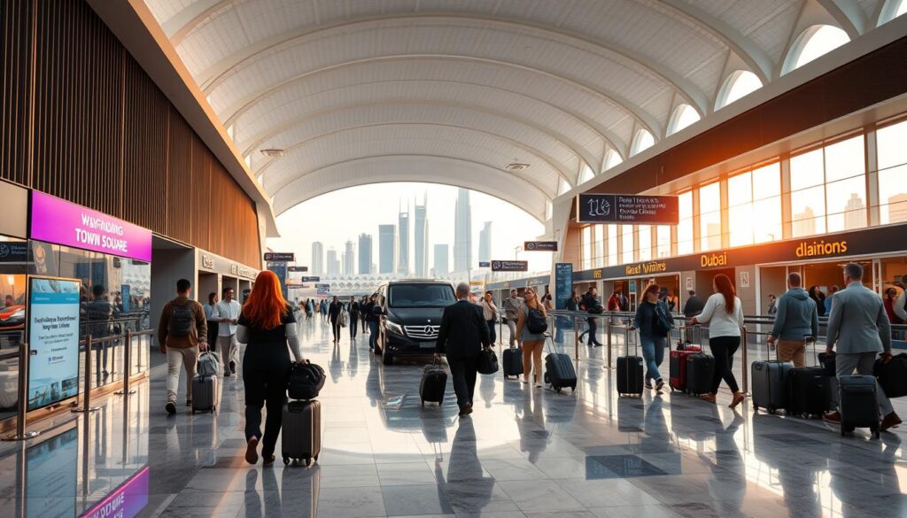 Transfers from Dubai International airport to Town Square Dubai