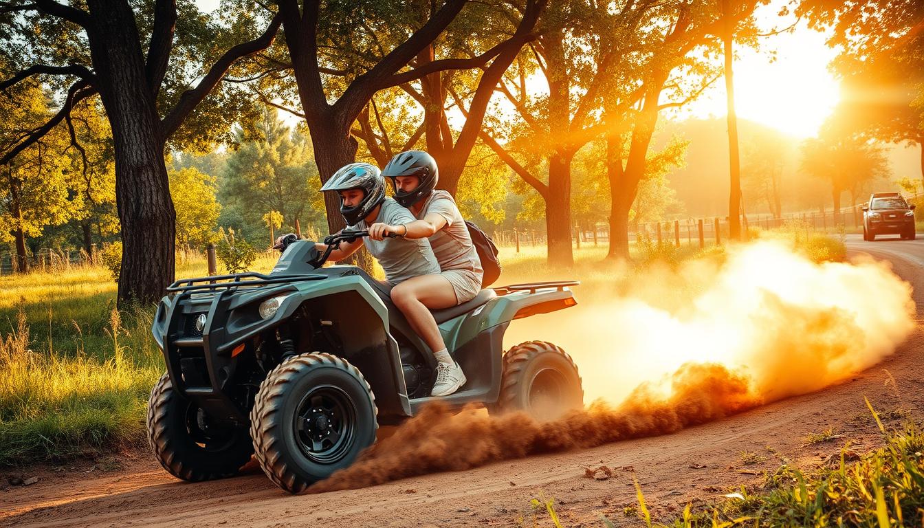 Can two people go on a quad?