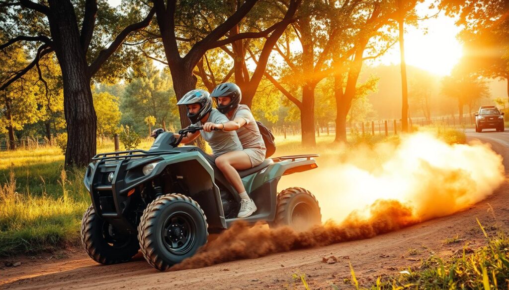 Can two people go on a quad?