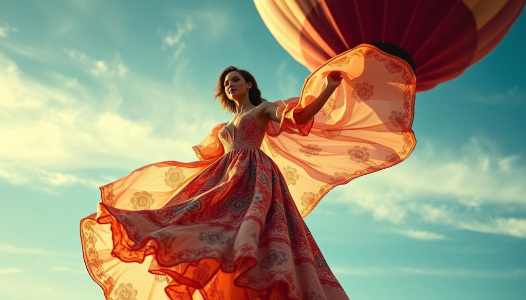 Can you wear a dress on a hot air balloon?