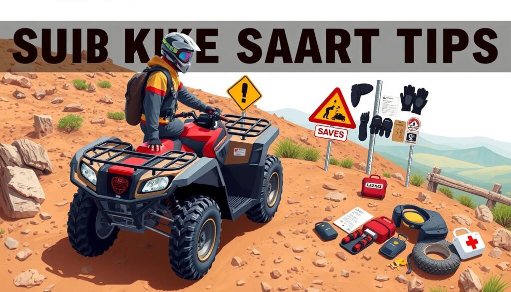How do you stay safe on a quad bike?
