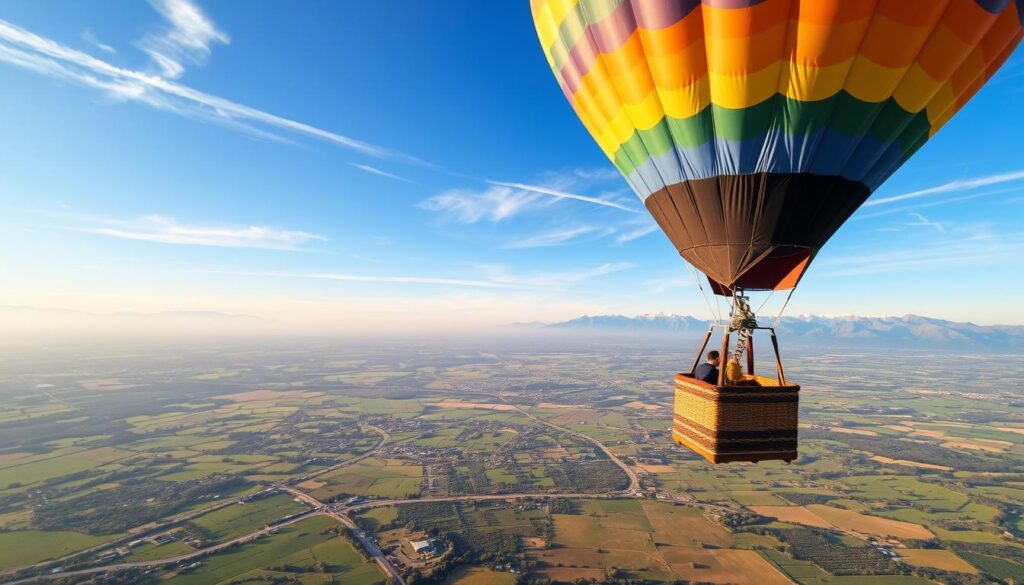 How far up can you go in a hot air balloon?