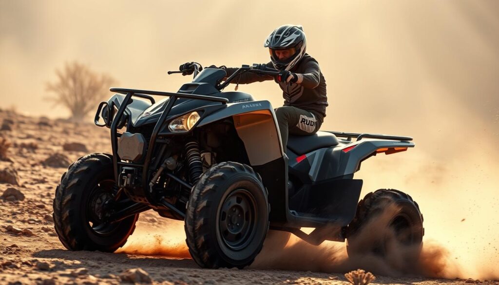 How fast can a 450cc quad bike go?