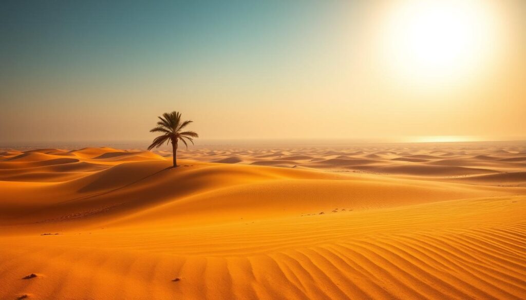 How hot is Dubai desert?
