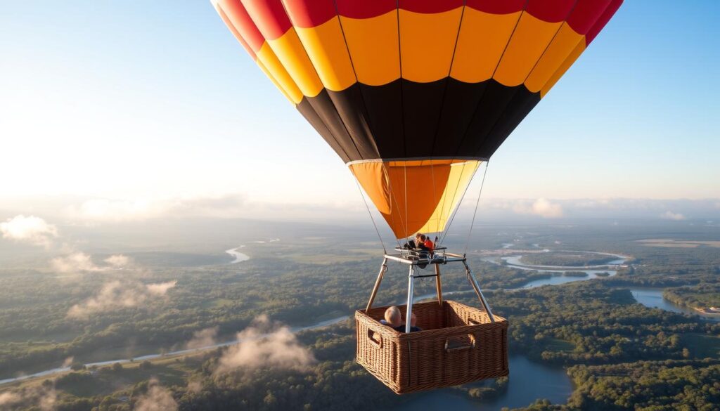 How long do you stay up in a hot air balloon?