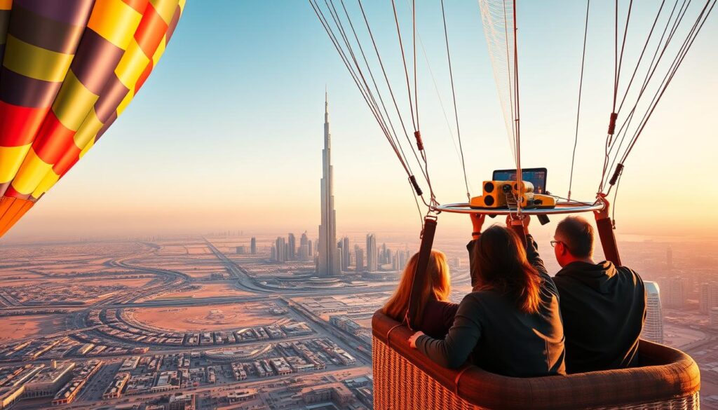 How much does it cost to fly in a hot air balloon in Dubai?