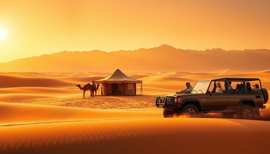 How much does it cost to go to the desert in Dubai?