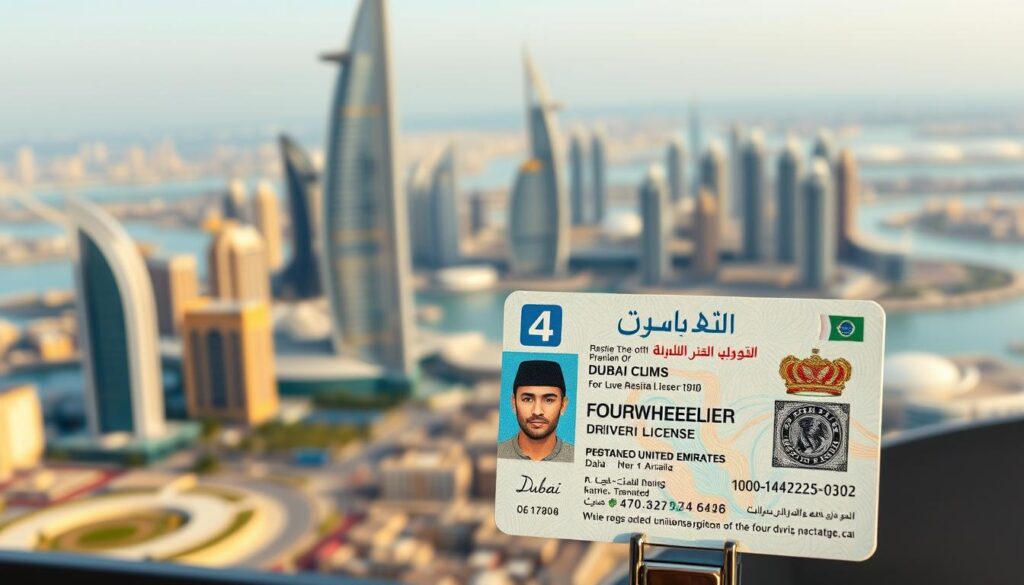 How much is four wheeler license in Dubai?