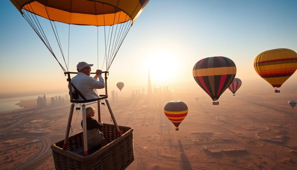 How much is the hot air balloon ride in Dubai?