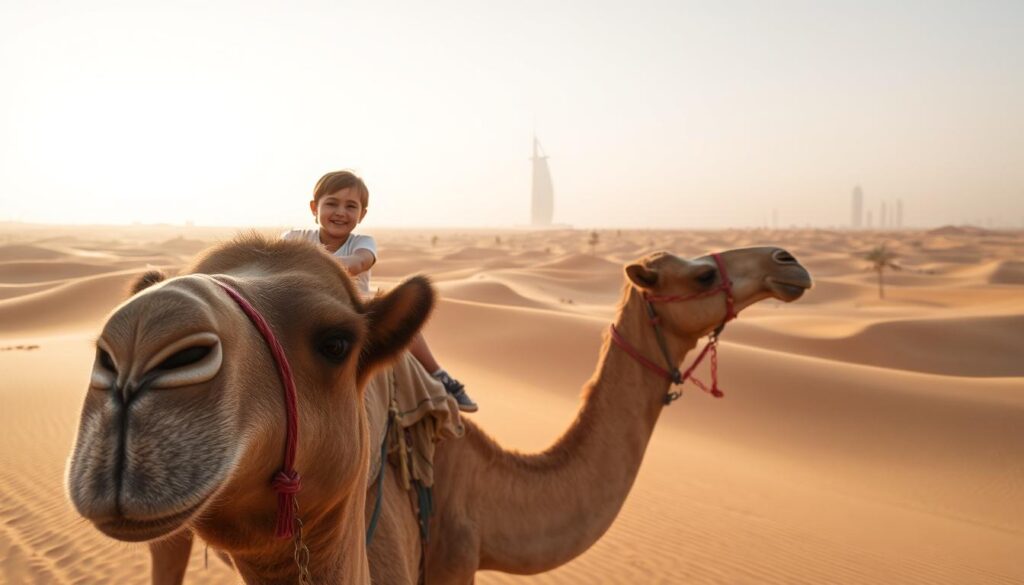 How old do you have to be to ride a camel in Dubai?